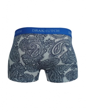 Blue Paisley Boxer Brief