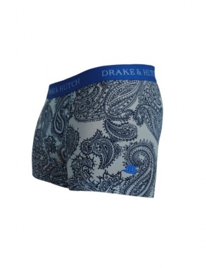 Blue Paisley Boxer Brief