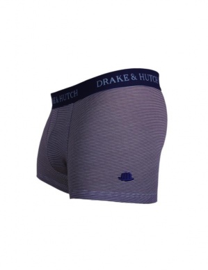 Purple Fine Stripe Boxer Brief