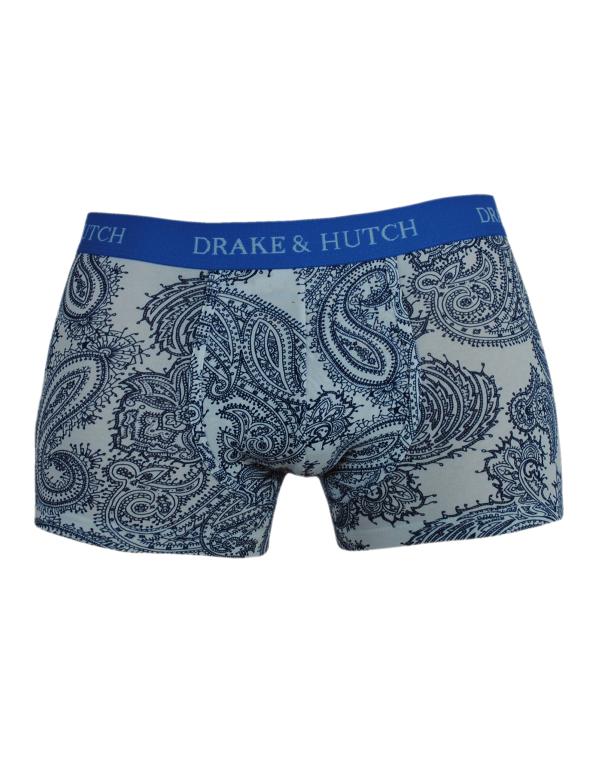 Drake & Hutch Blue Paisley Boxer Brief From Needundies