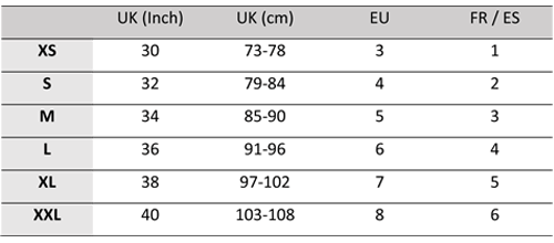 Jockey Socks Size Chart